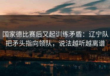 国家德比赛后又起训练矛盾：辽宁队把矛头指向领队，说法越听越离谱