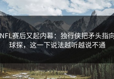 NFL赛后又起内幕：独行侠把矛头指向球探，这一下说法越听越说不通