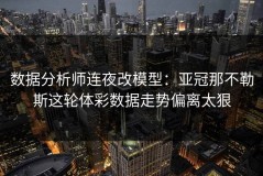 数据分析师连夜改模型：亚冠那不勒斯这轮体彩数据走势偏离太狠