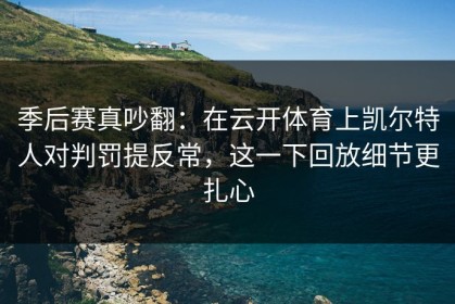 季后赛真吵翻：在云开体育上凯尔特人对判罚提反常，这一下回放细节更扎心